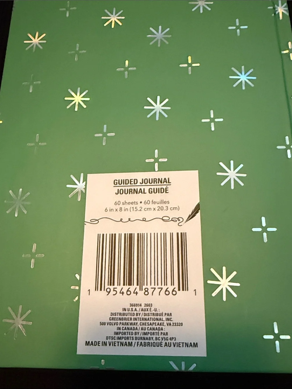 Travel Journal Notebook - Green 